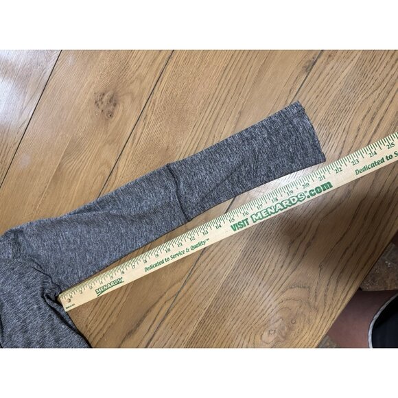 Athleta Jacket Women Medium Gray Black Heather Hoodie Full Zip Running Athletic - Picture 6 of 11